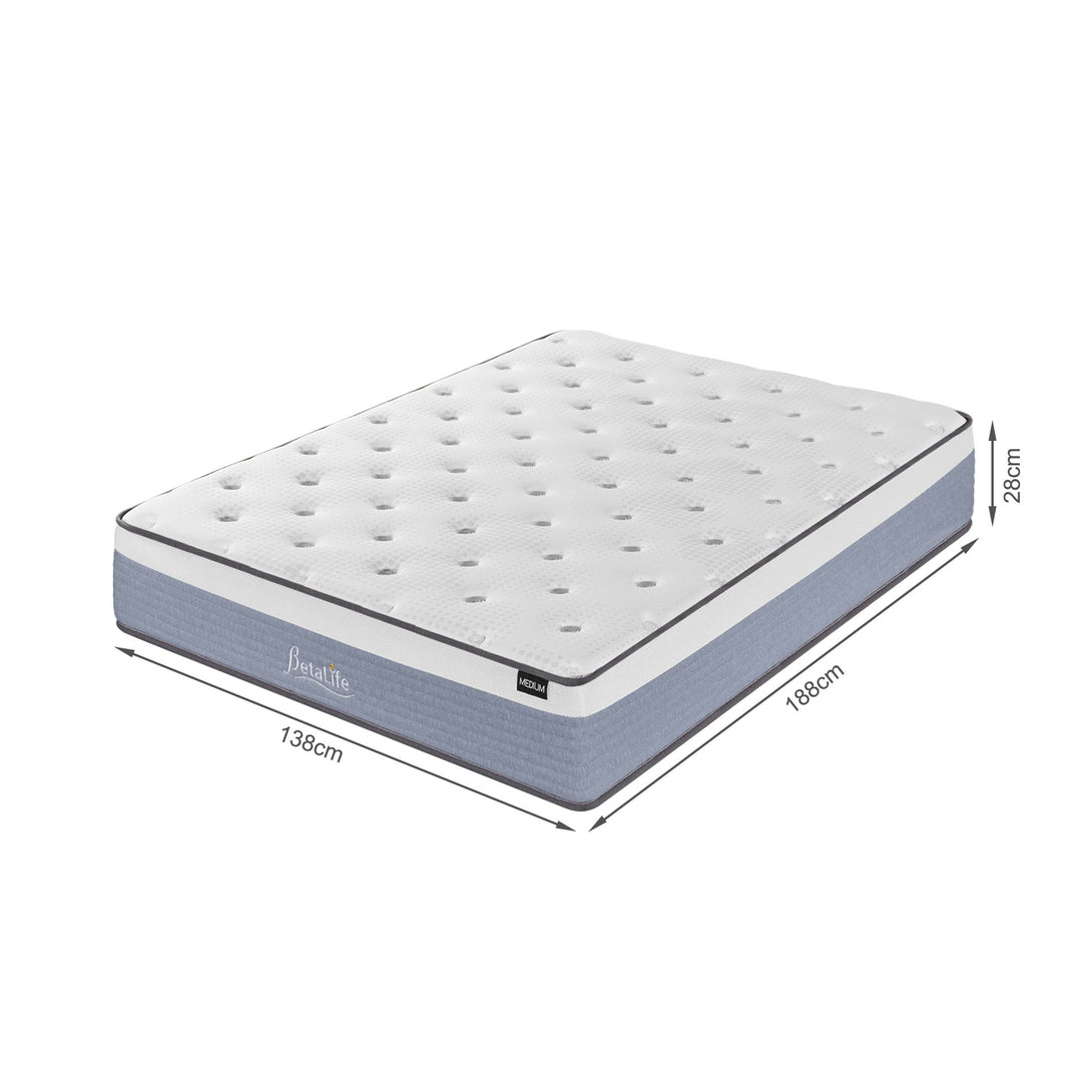 Natureblend Plus Bamboo Charcoal Medium Plush Mattress - Double