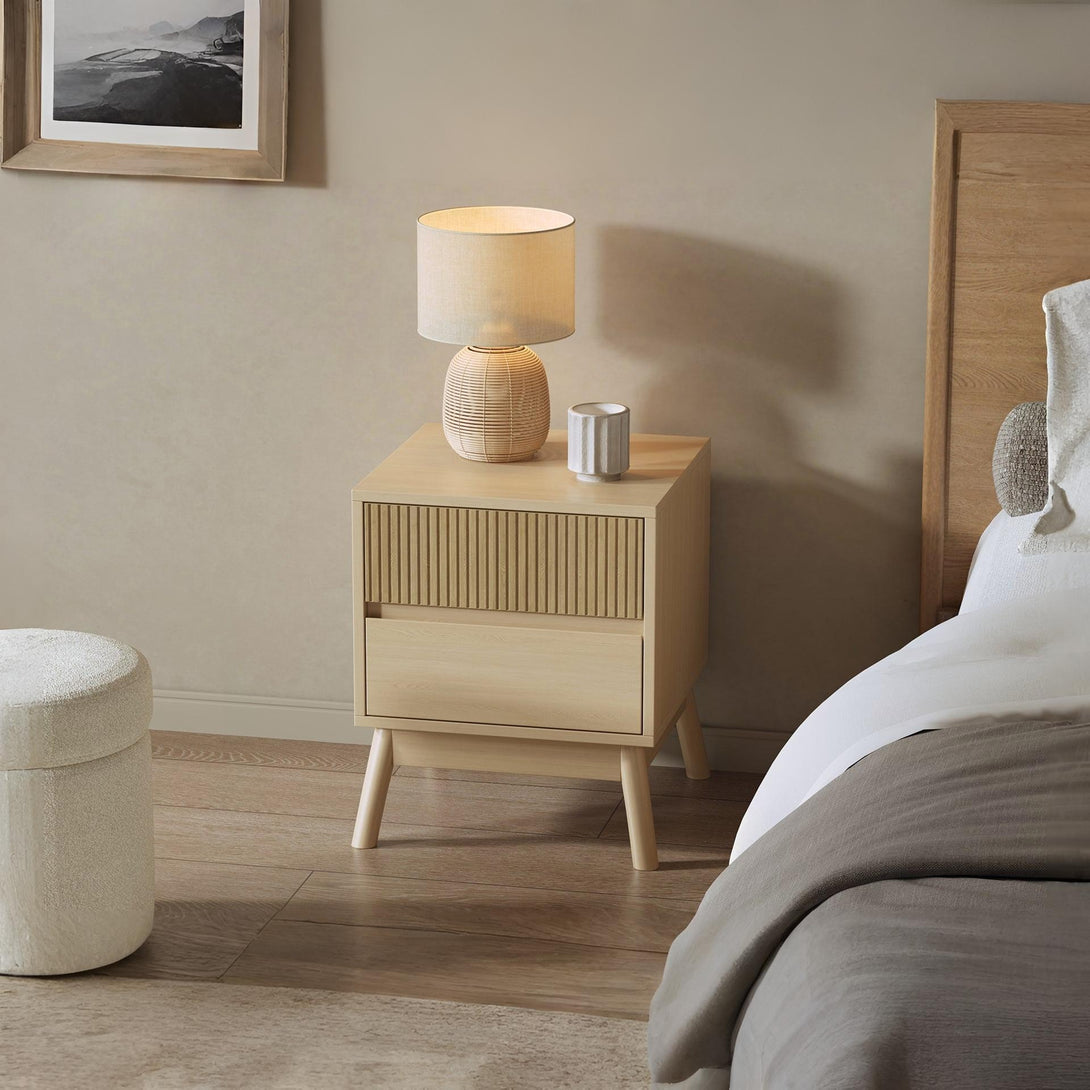 Shawnee Bedside Table - Oak