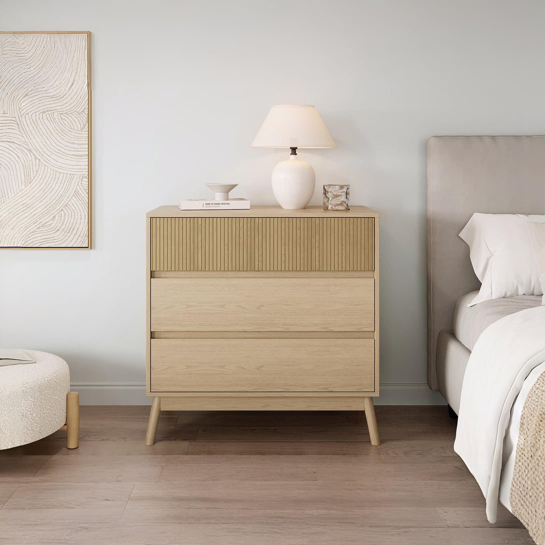 Shawnee 3 Drawers Tallboy - Oak