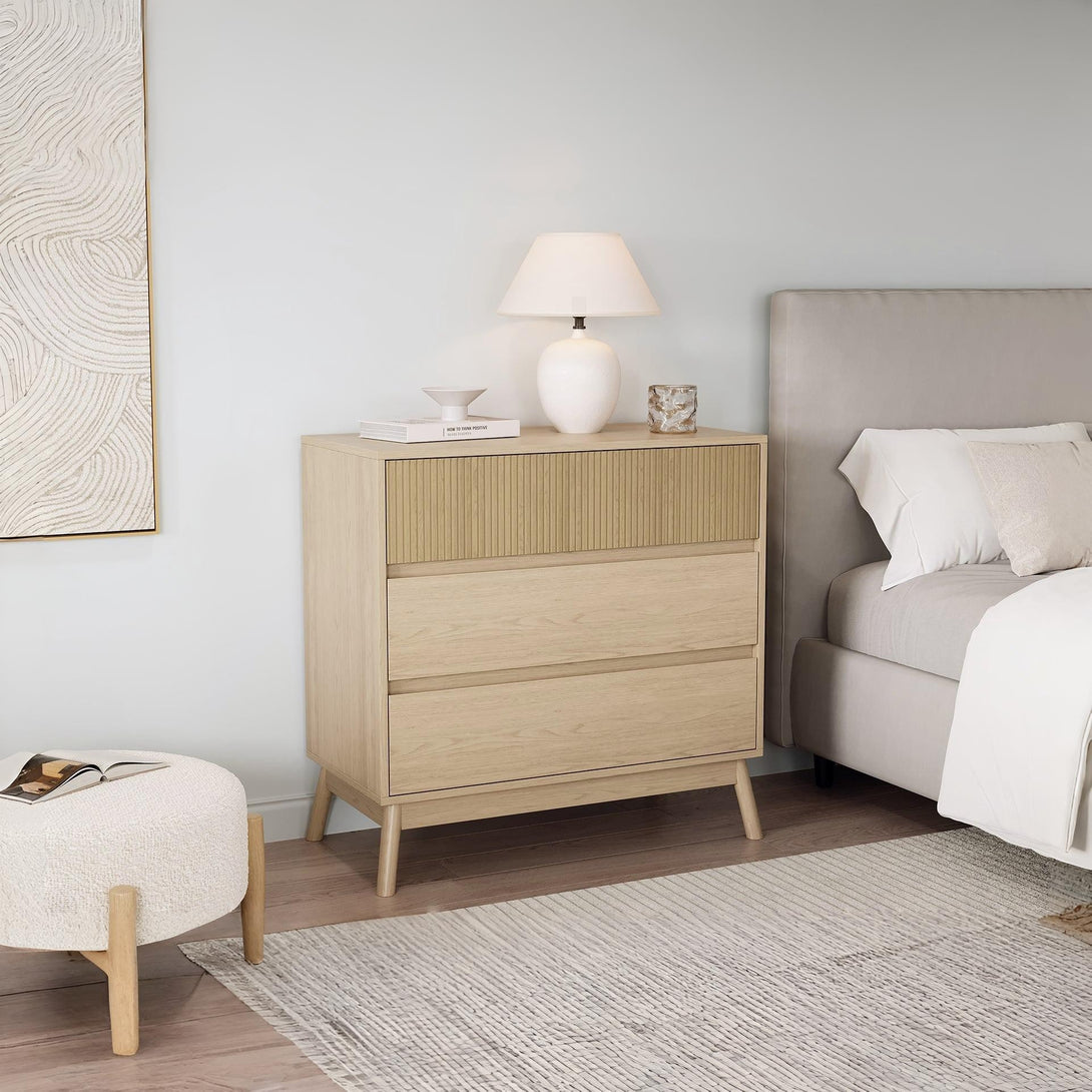 Shawnee 3 Drawers Tallboy - Oak