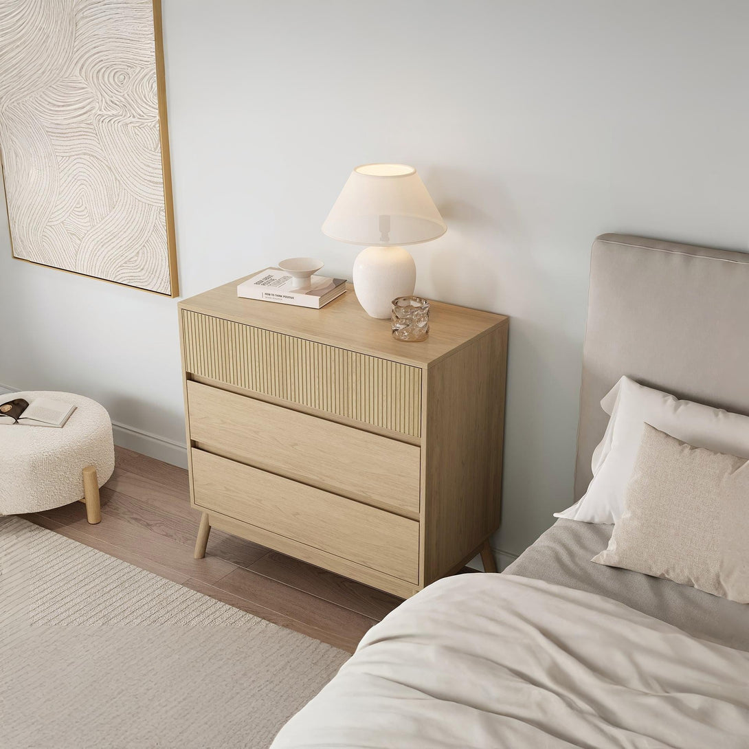 Shawnee 3 Drawers Tallboy - Oak
