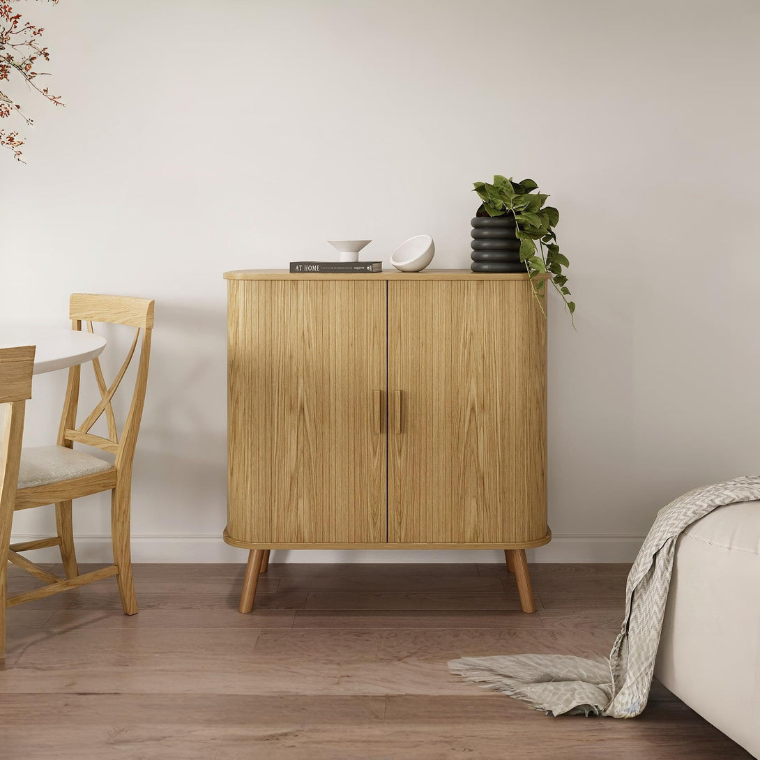 Atlantic 2 Door Cabinet - Natural