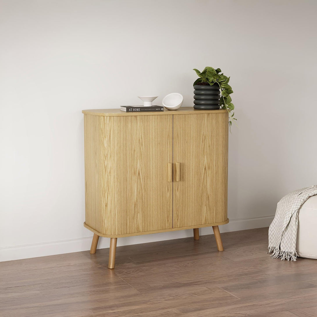 Atlantic 2 Door Cabinet - Natural