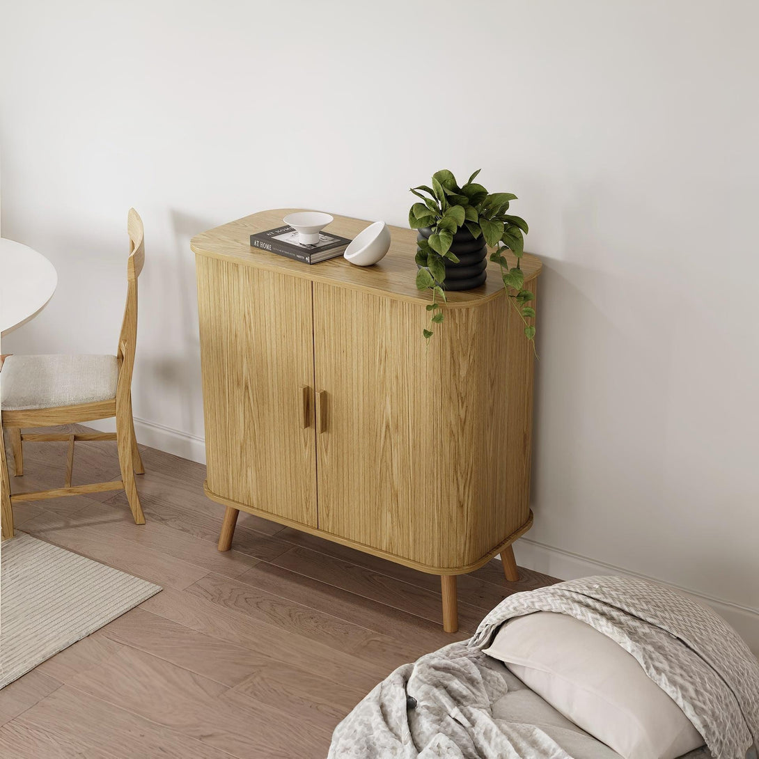 Atlantic 2 Door Cabinet - Natural