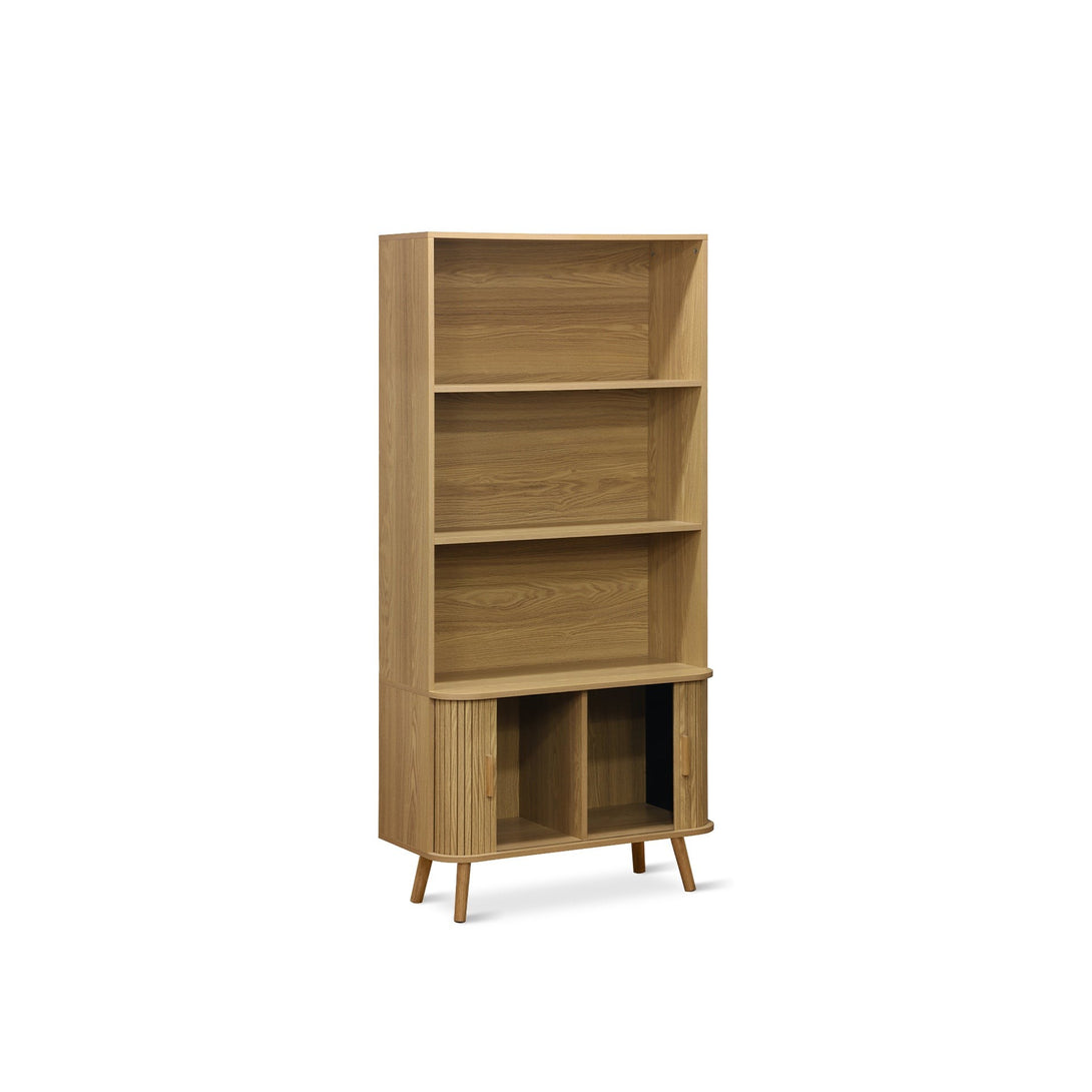 Atlantic 2 Door Bookshelf - Natural