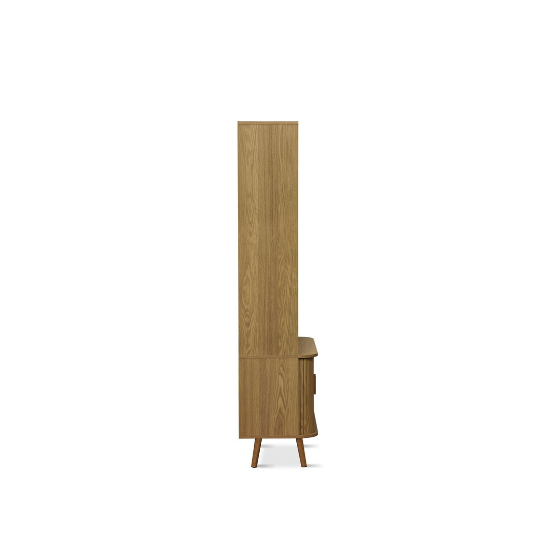 Atlantic 2 Door Bookshelf - Natural