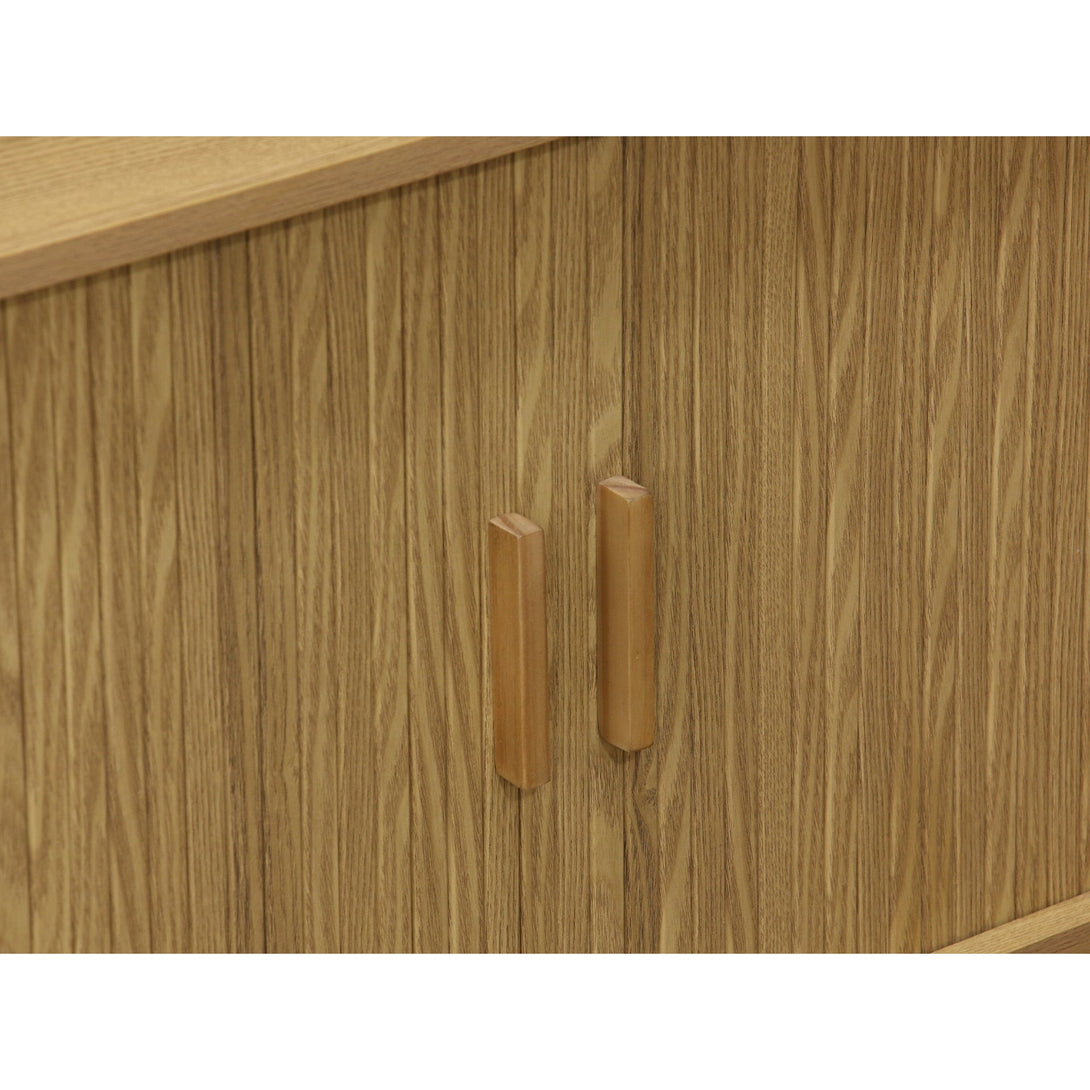 Atlantic 2 Door Bookshelf - Natural