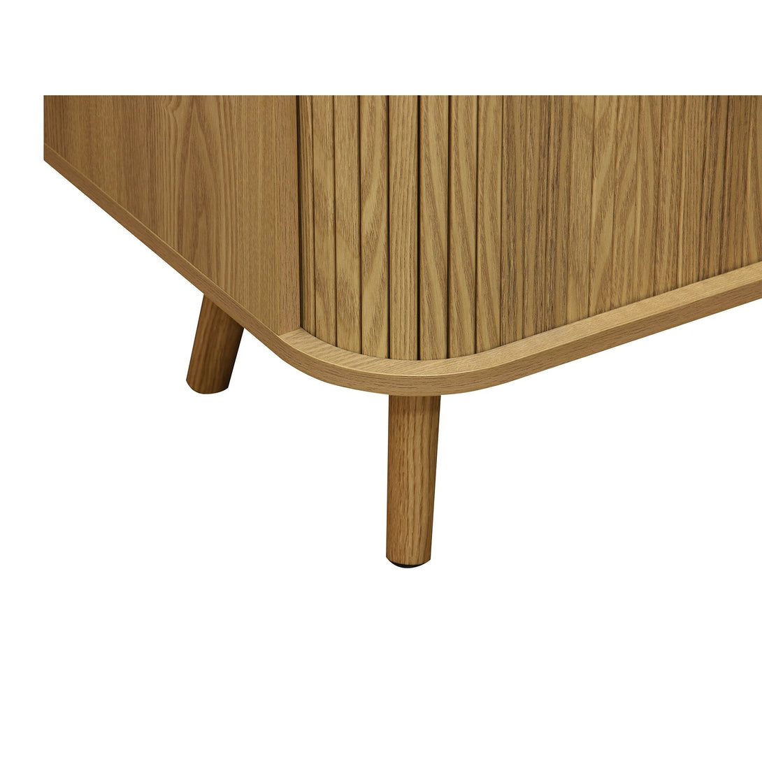 Atlantic 2 Door Bookshelf - Natural