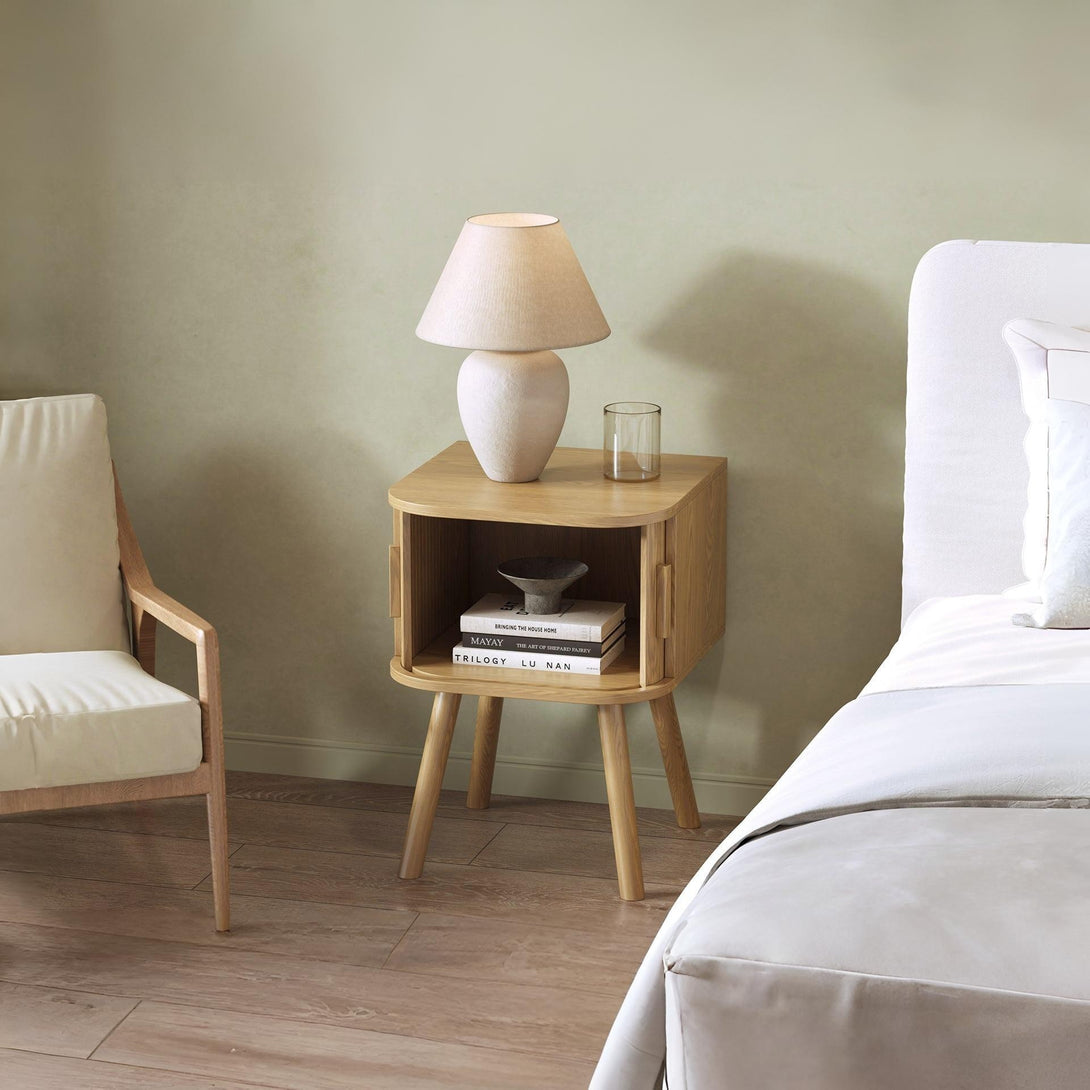 Atlantic Bedside Table - Natural