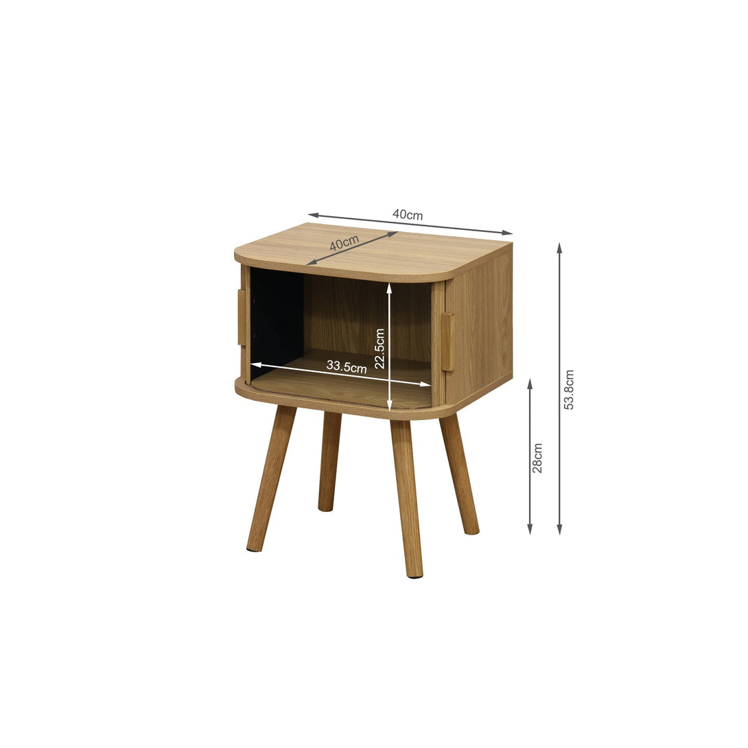 Atlantic Bedside Table - Natural