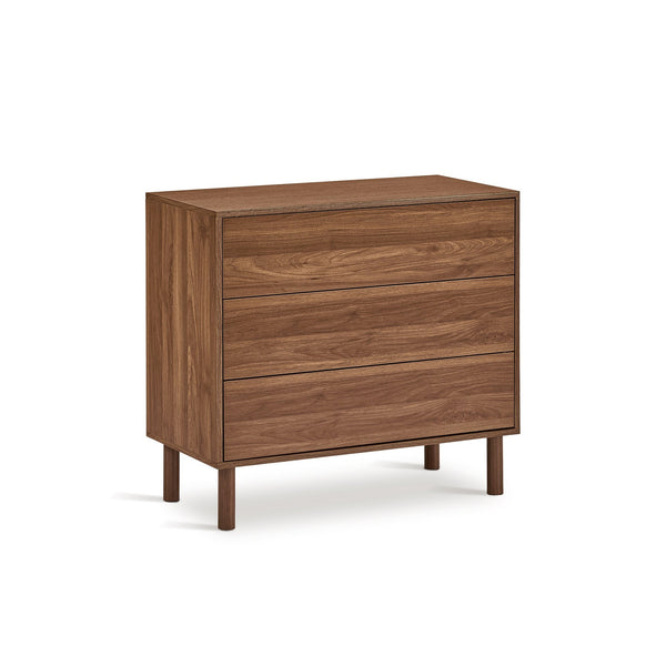 Custer 3 Drawers Tallboy - Walnut