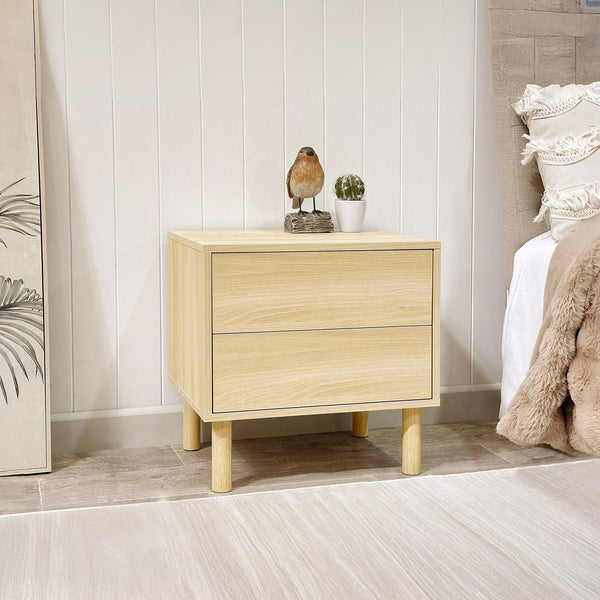 Custer Bedside Table - Oak