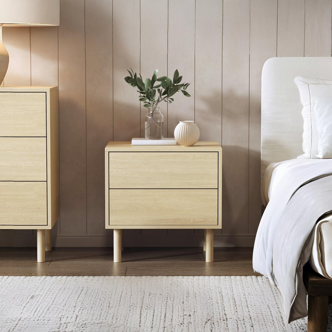 Custer Bedside Table - Oak
