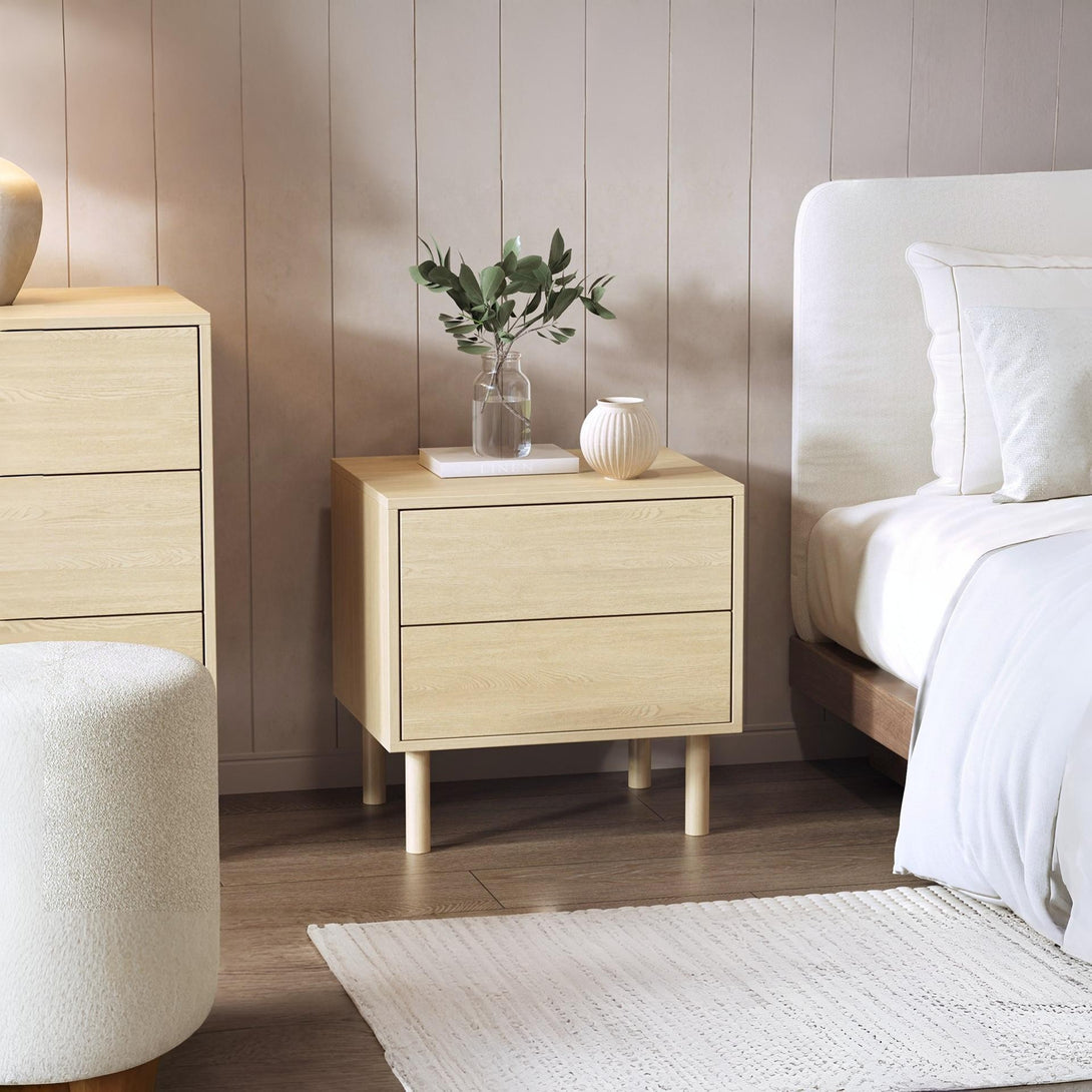 Custer Bedside Table - Oak