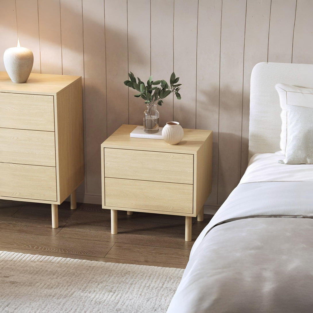 Custer Bedside Table - Oak