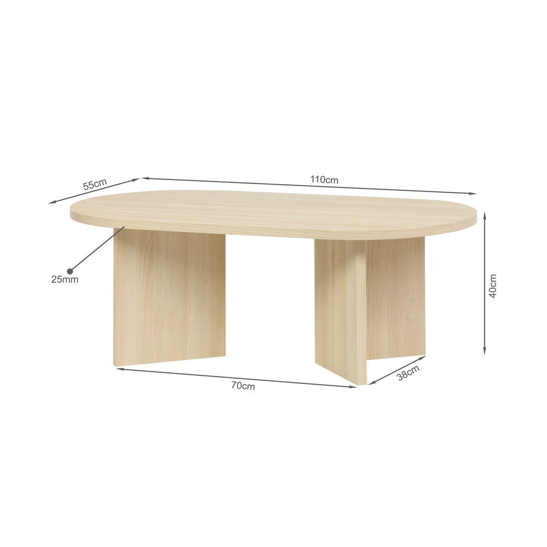 Custer Coffee Table - Oak