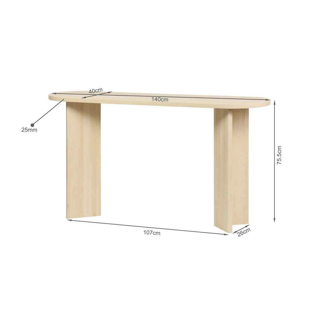Custer Console Table - Oak
