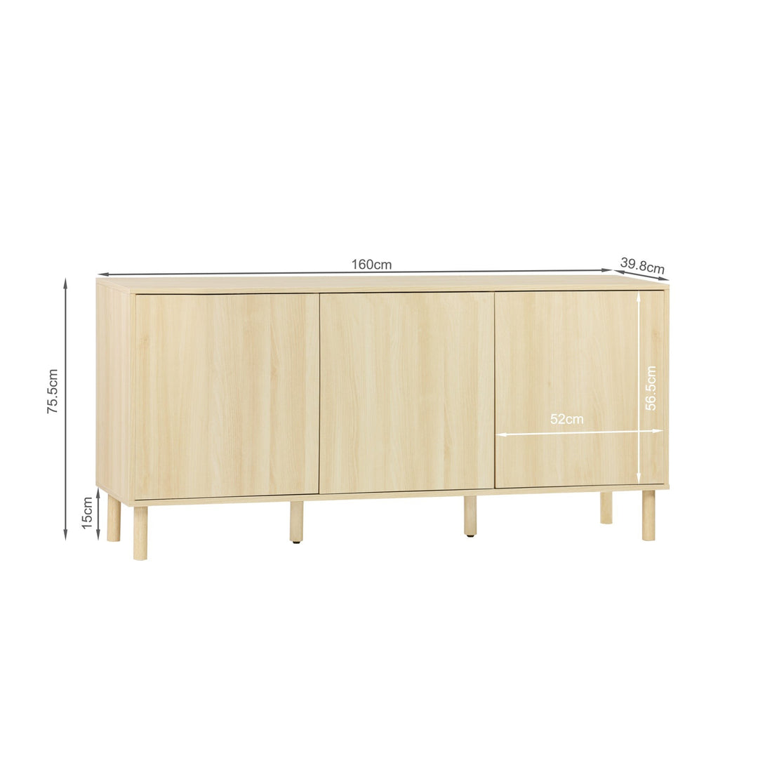 Custer Sideboard Buffet Table - Oak