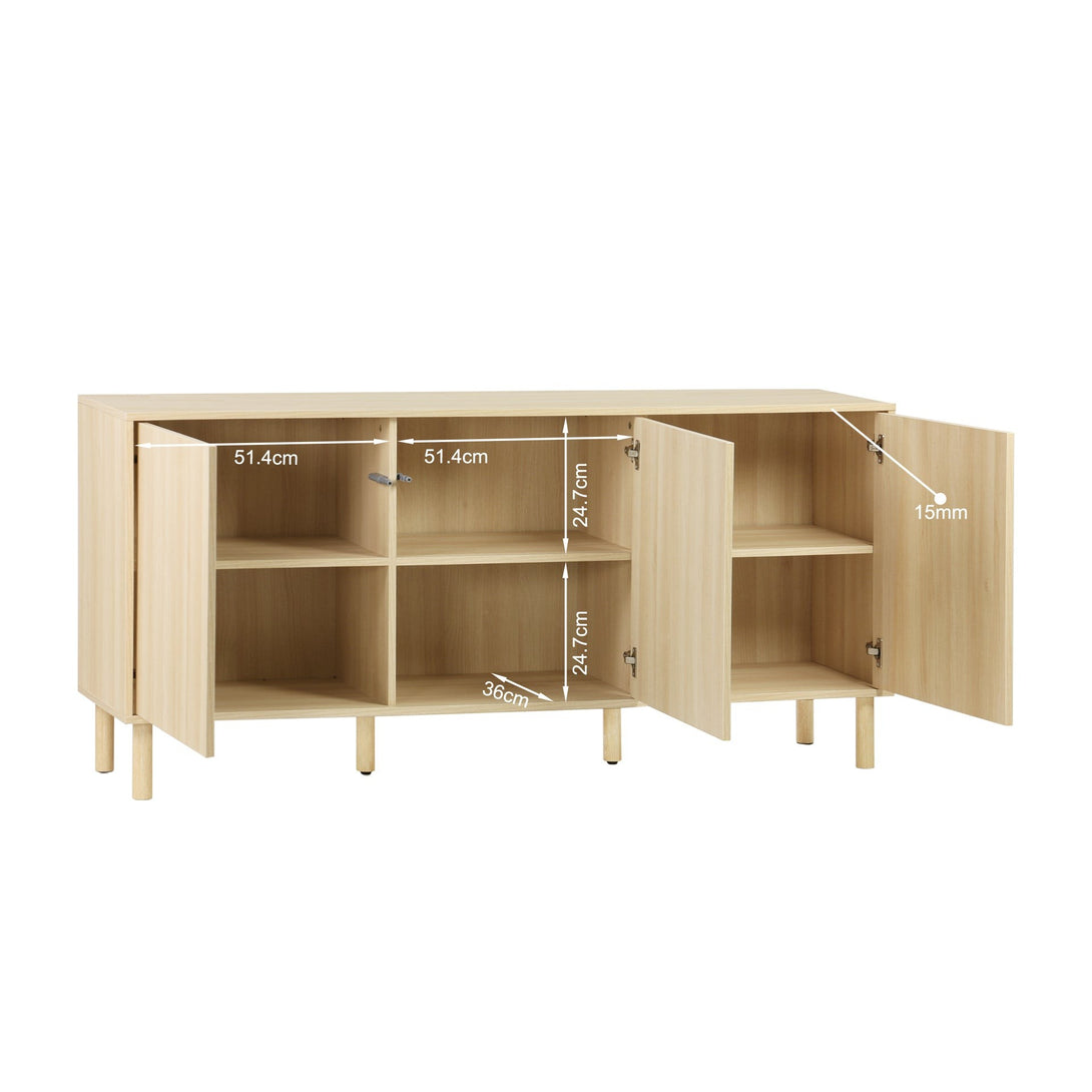 Custer Sideboard Buffet Table - Oak