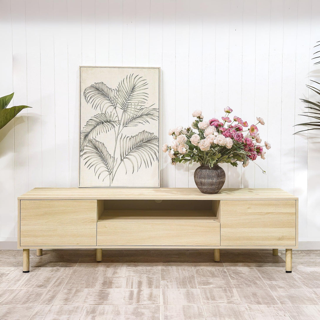 Custer 1.8m Entertainment Unit - Oak
