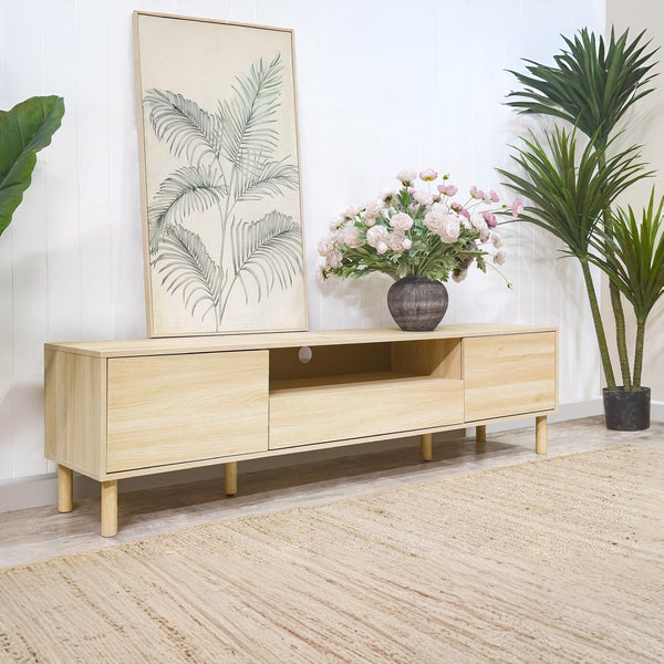Custer 1.8m Entertainment Unit - Oak
