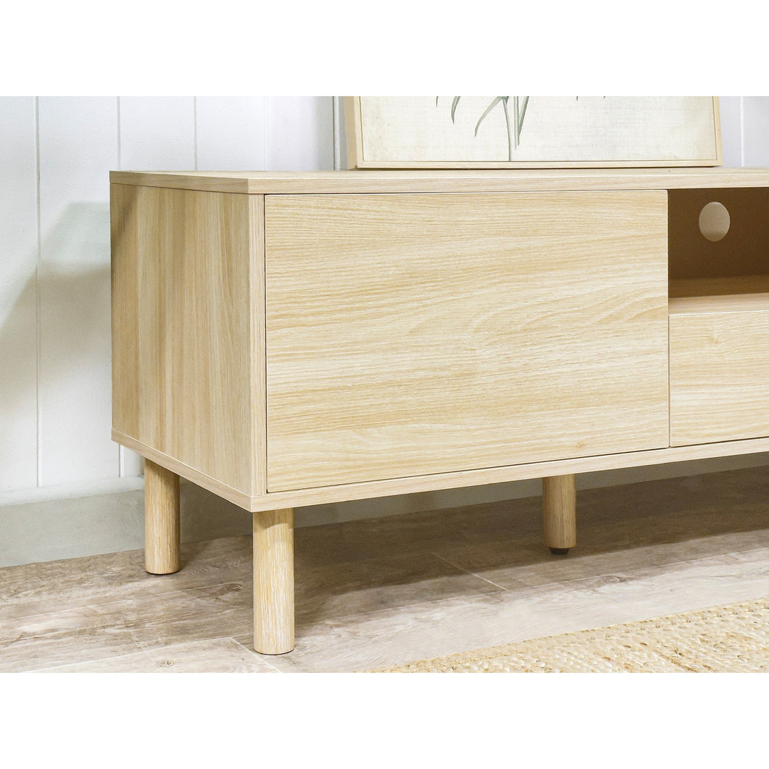 Custer 1.8m Entertainment Unit - Oak
