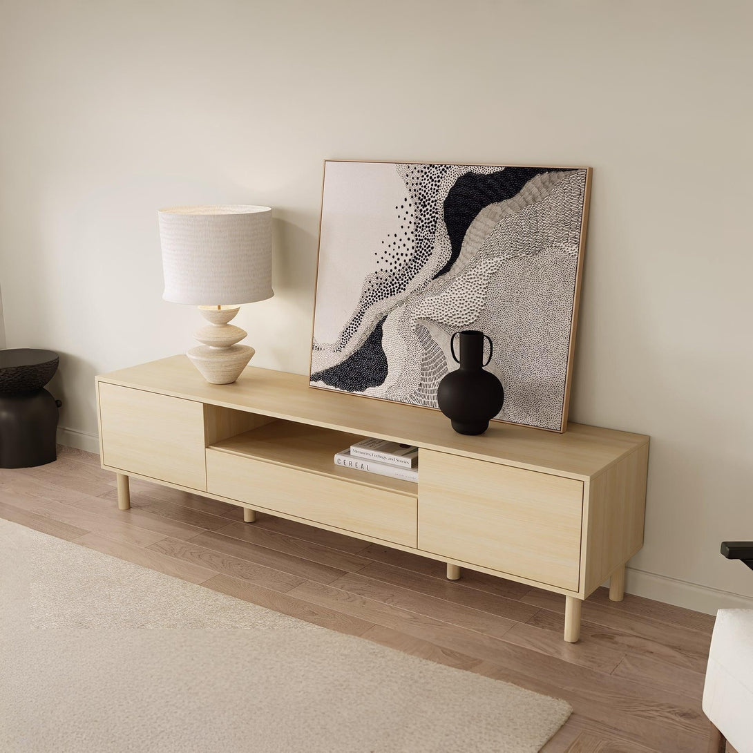 Custer 1.8m Entertainment Unit - Oak