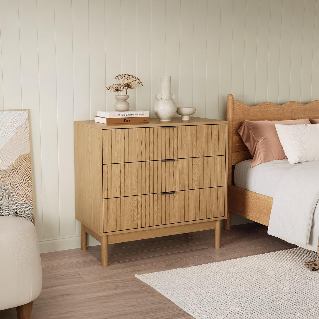 Sumter 3 Drawers Tallboy - Oak