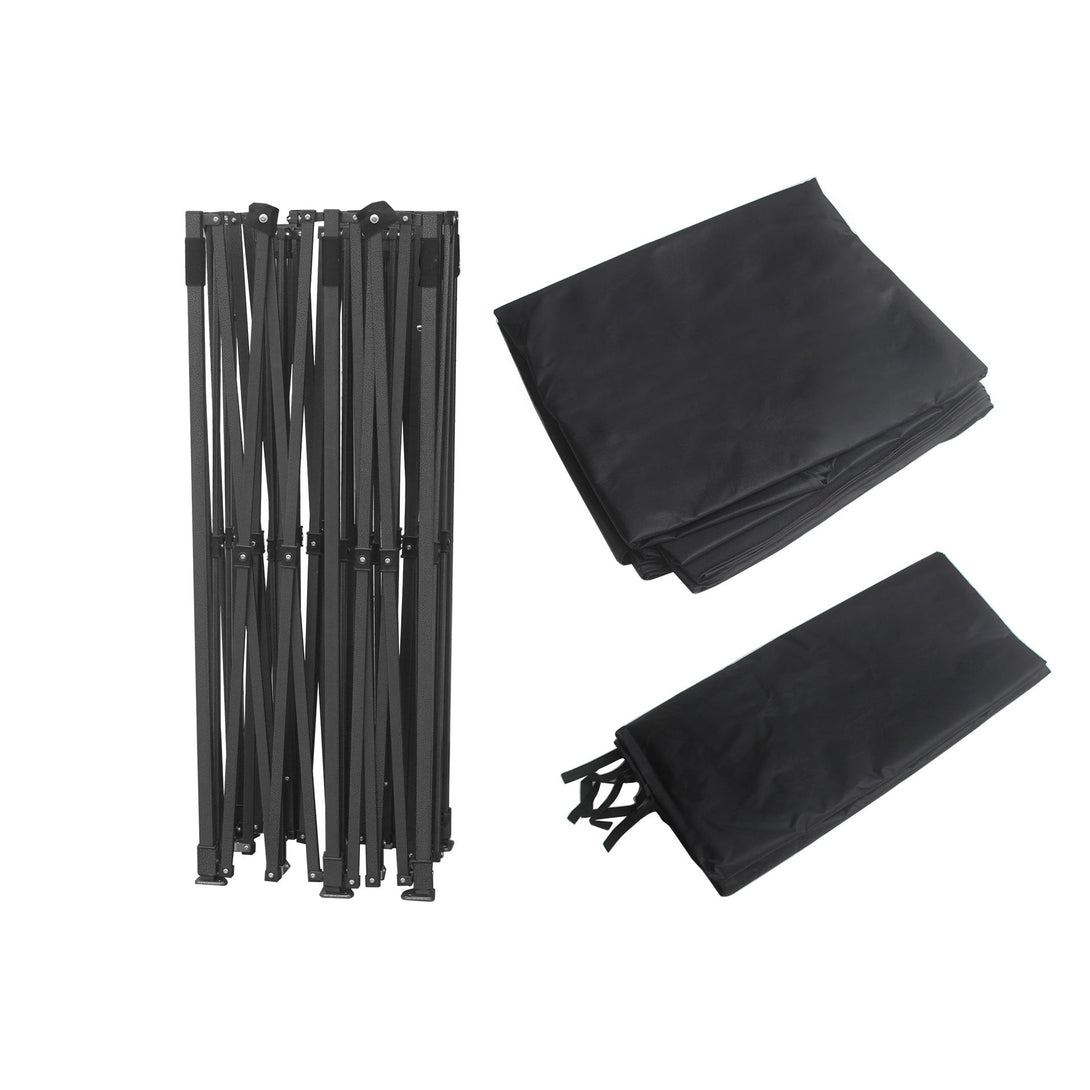 Toughout Breeze Gazebo with 3 Side Walls 3x6m - Black