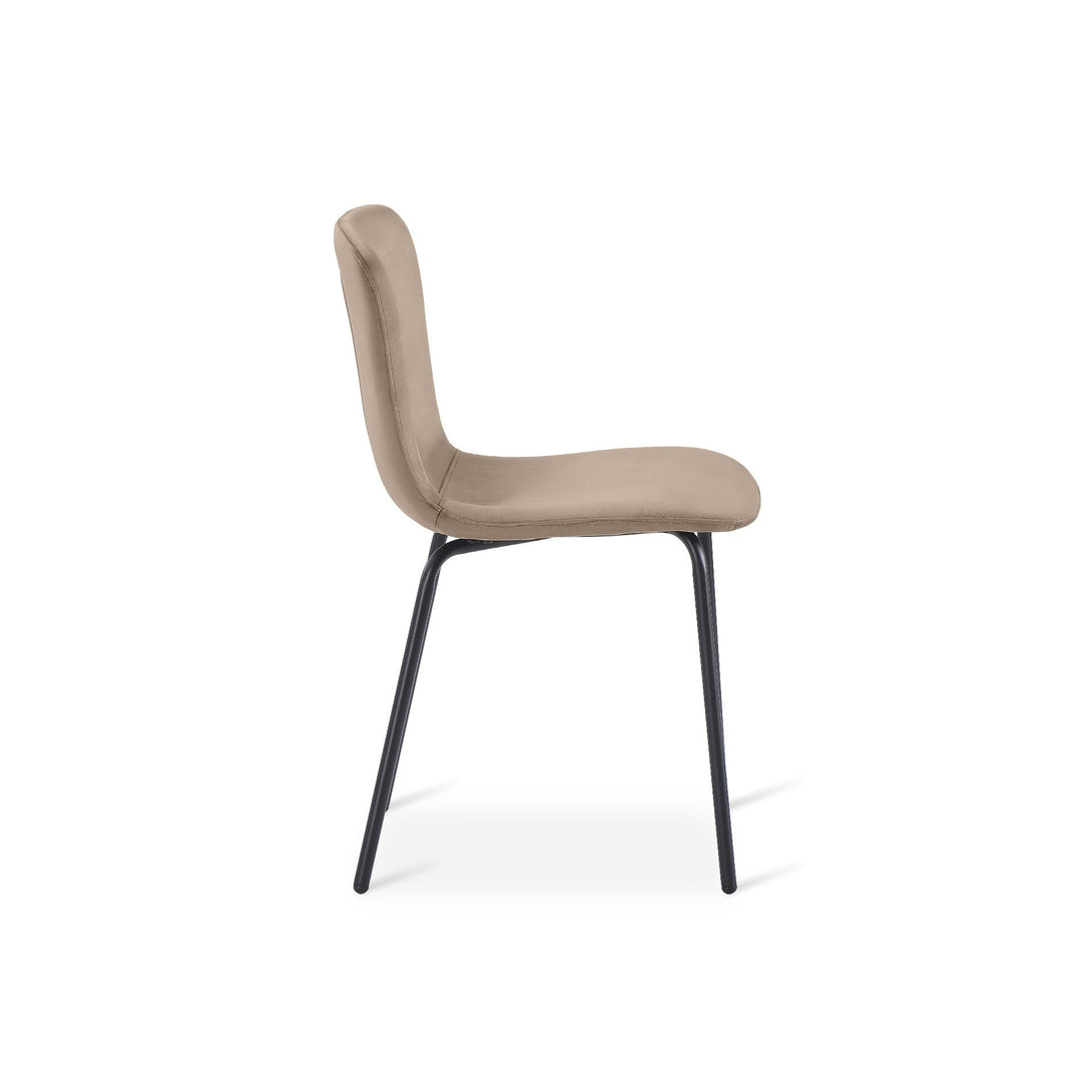 Darius Velvet Dining Chairs - Set of 4 - Taupe