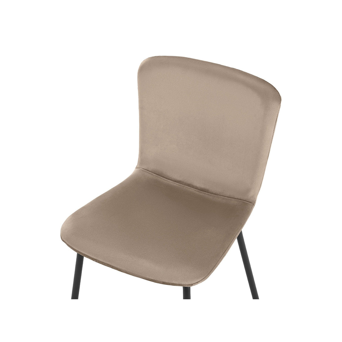 Darius Velvet Dining Chairs - Set of 4 - Taupe