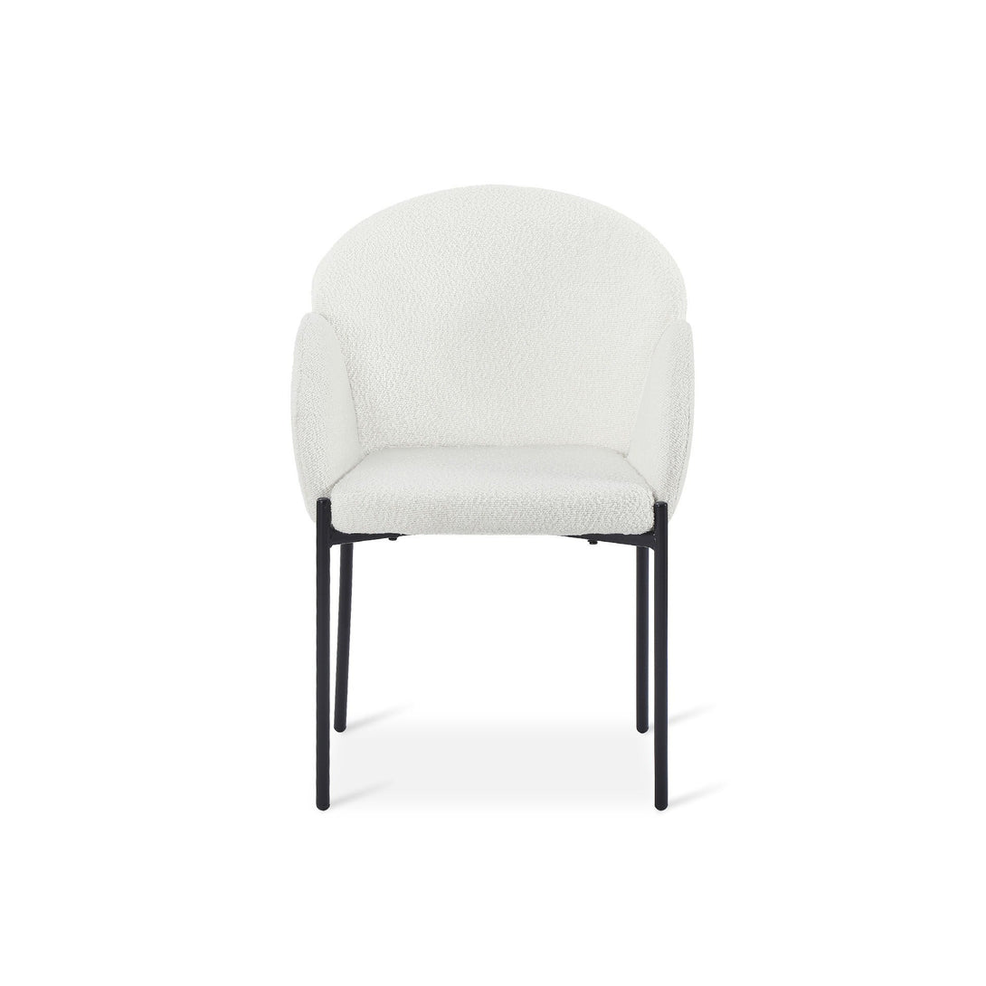 Bellamy Bouclé Dining ArmChairs - Set of 2 - Off White
