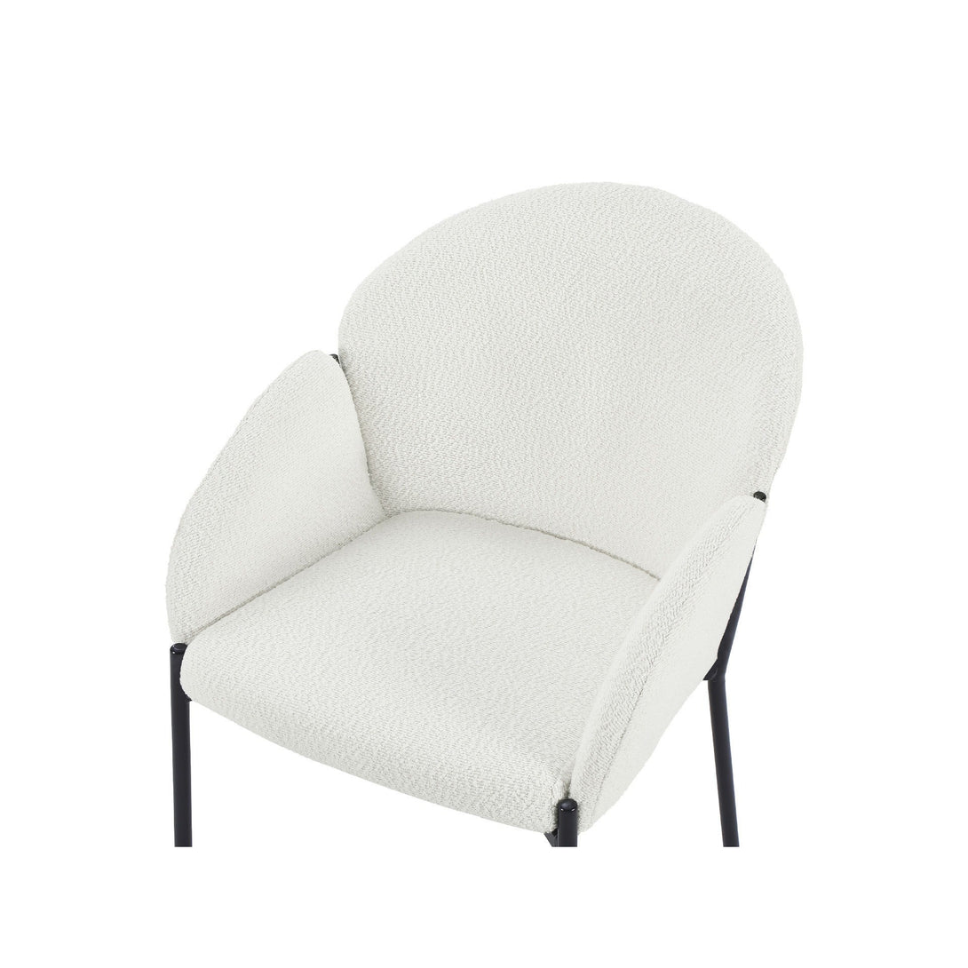 Bellamy Bouclé Dining ArmChairs - Set of 2 - Off White