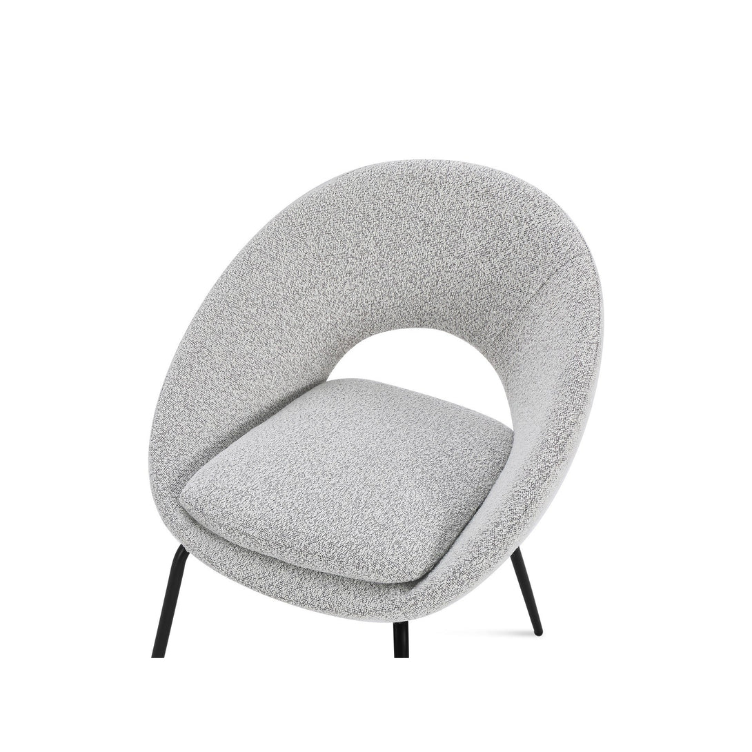 Nimue Fabric Dining Chair - Set of 2 - Greyish White