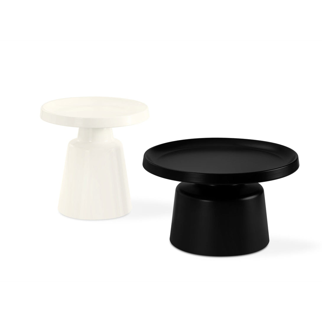 Tawny 2 Piece Coffee Table Set - Black + White
