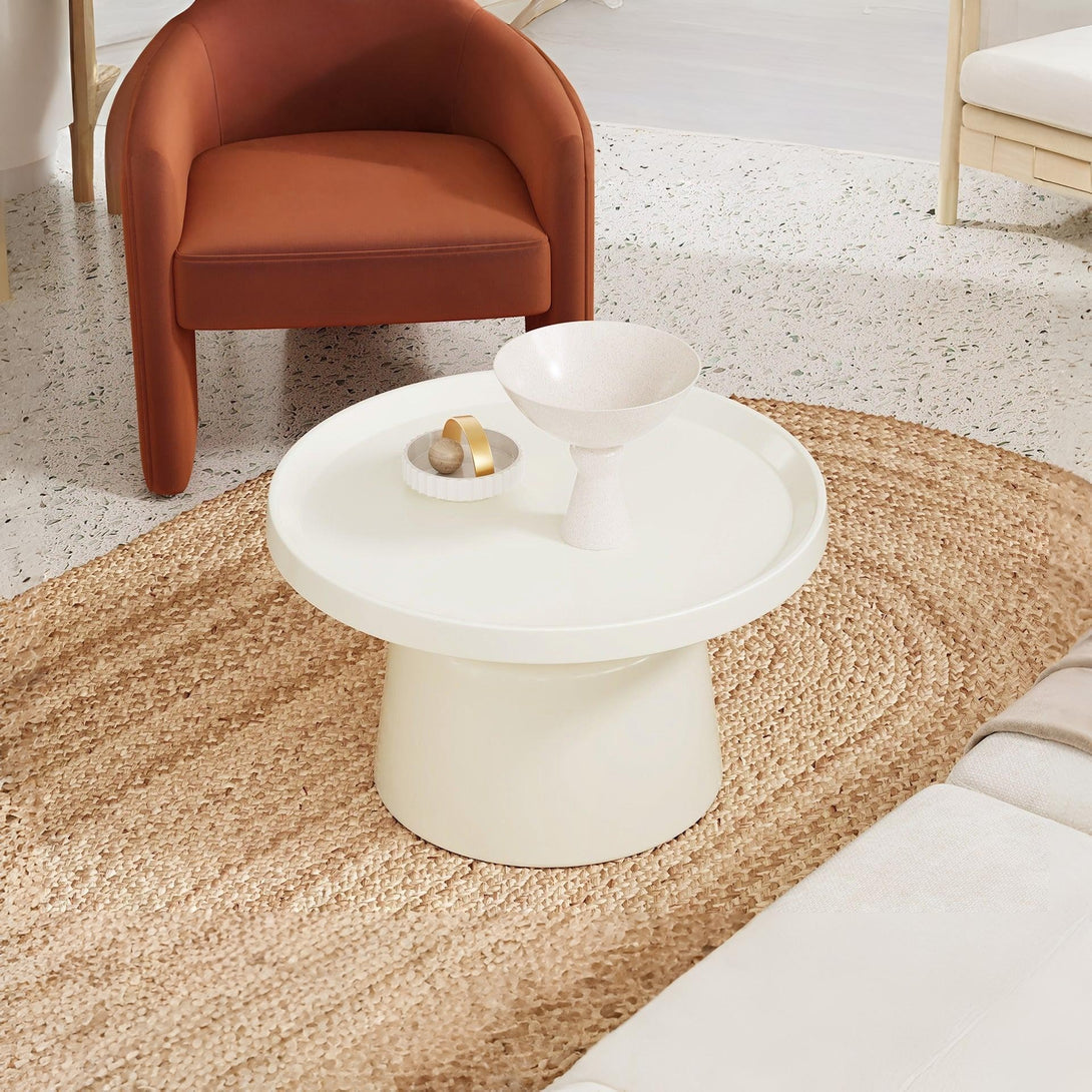 Quill 2 Piece Coffee Table Set - White + Black