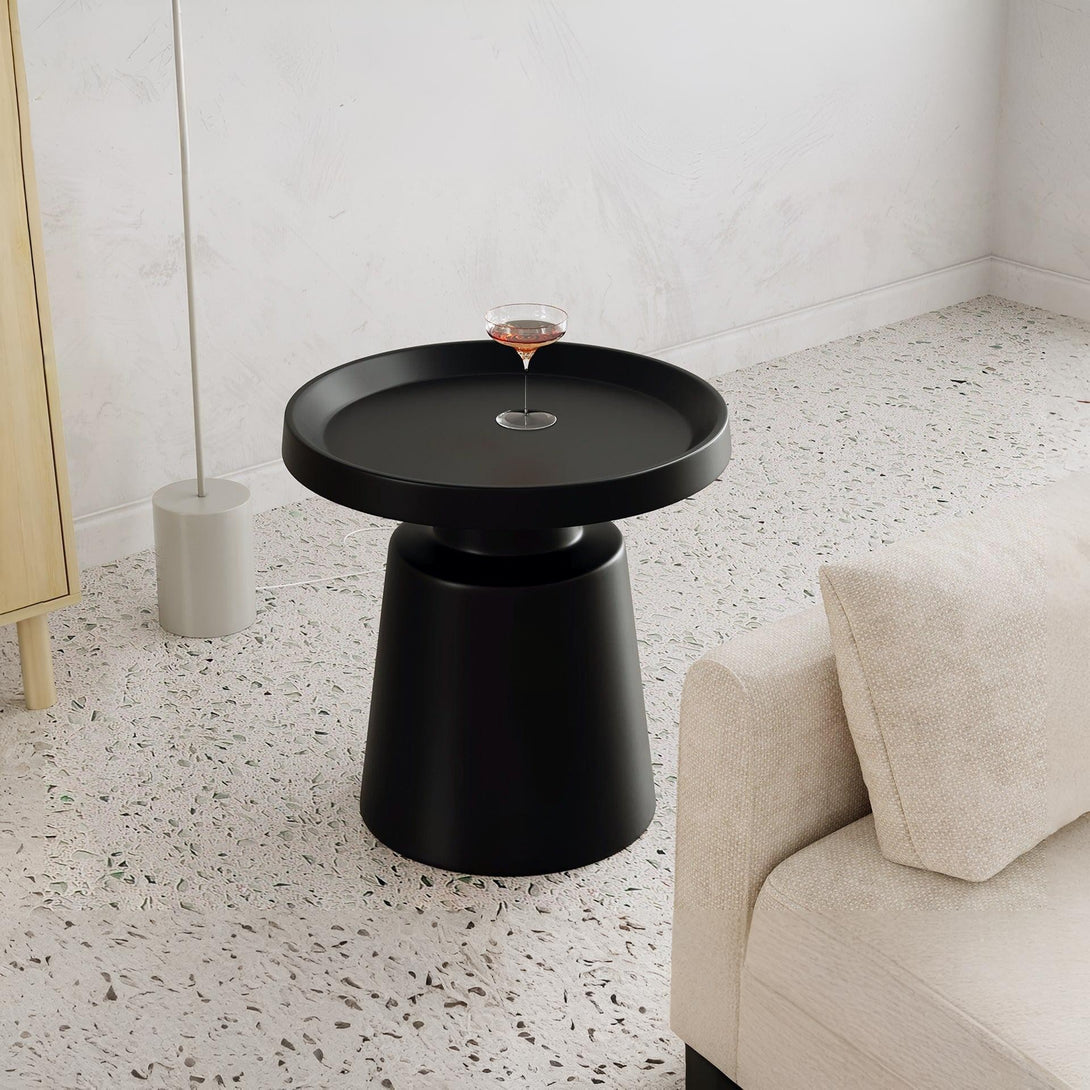 Quill 2 Piece Coffee Table Set - White + Black