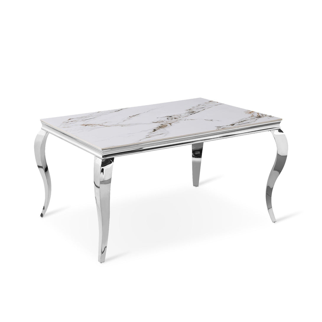 Raven Rectangle Ceramic Dining Table 160 X 90cm