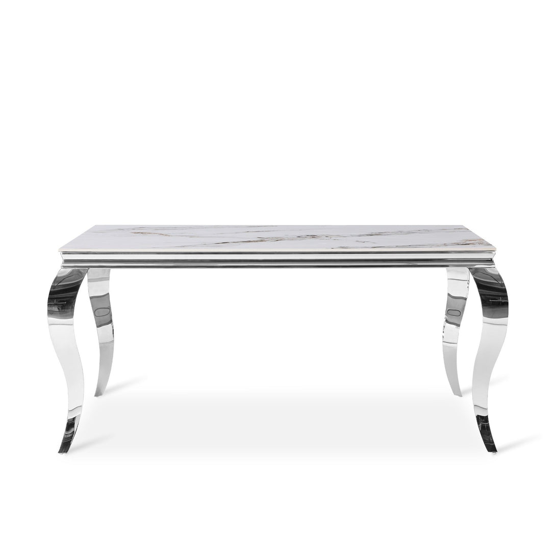 Raven Rectangle Ceramic Dining Table 160 X 90cm