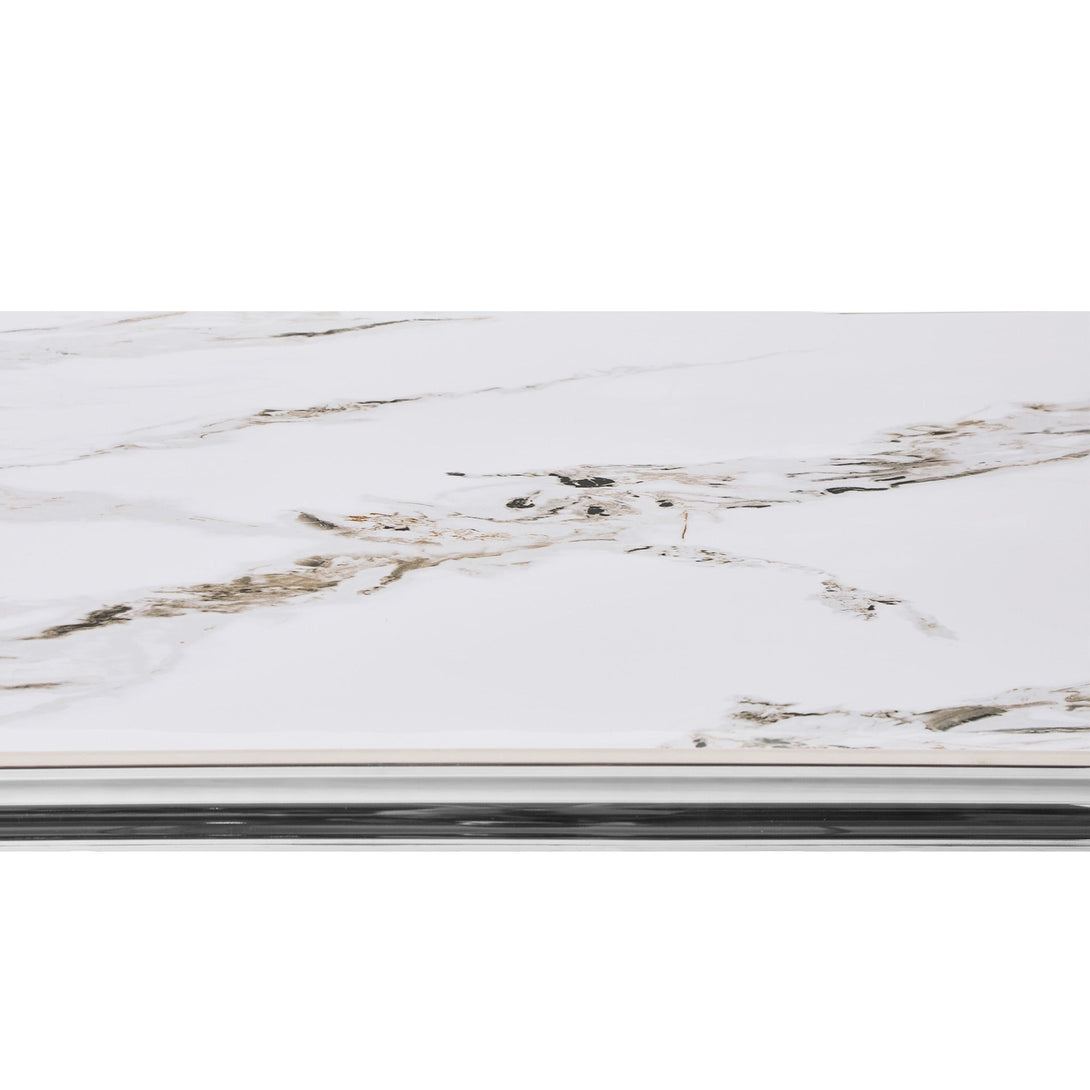 Raven Rectangle Ceramic Dining Table 160 X 90cm