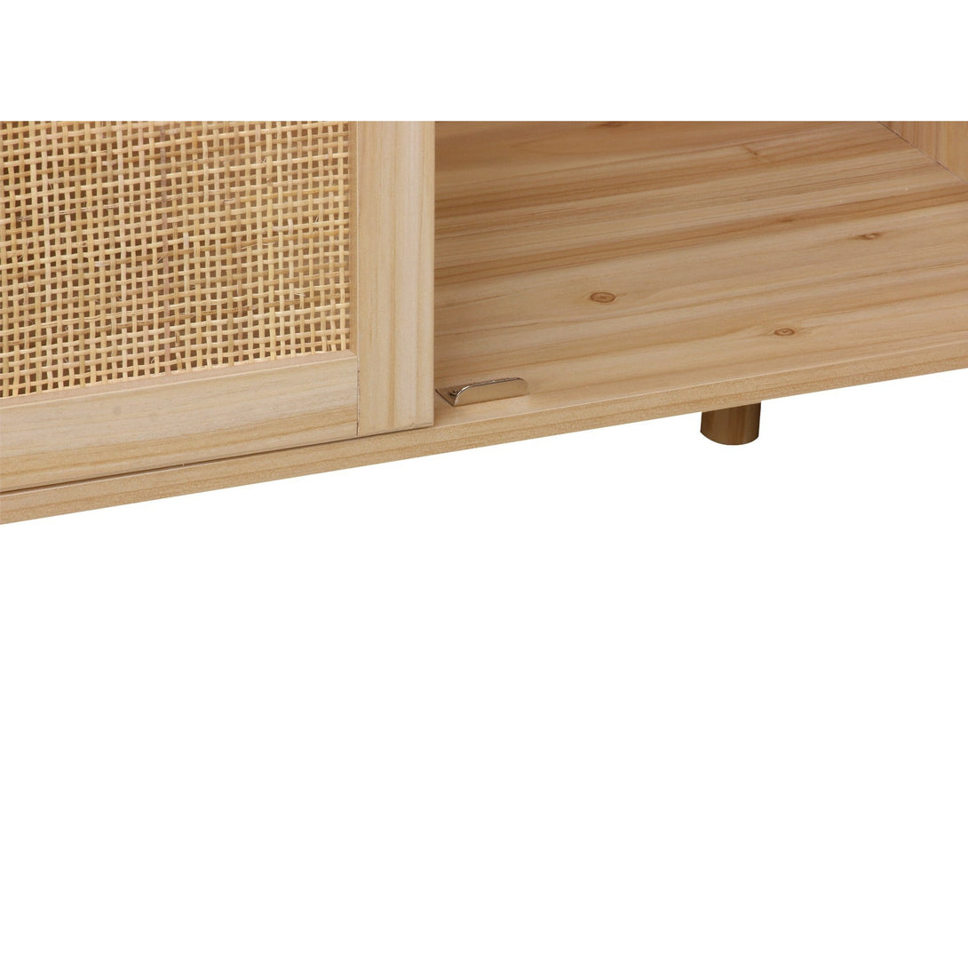 Gila 2 Doors Rattan Cabinet - Natural
