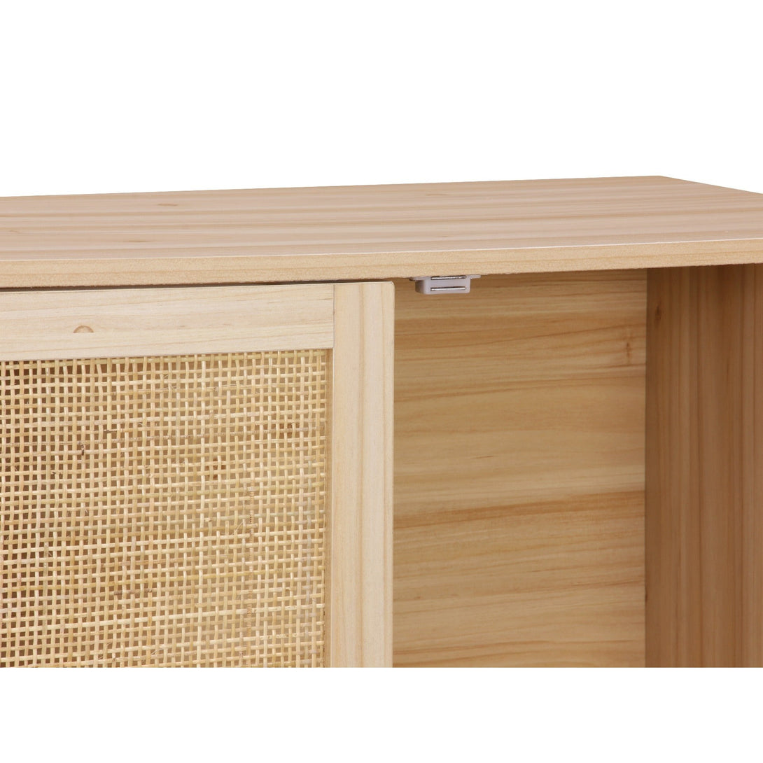Gila 2 Doors Rattan Cabinet - Natural
