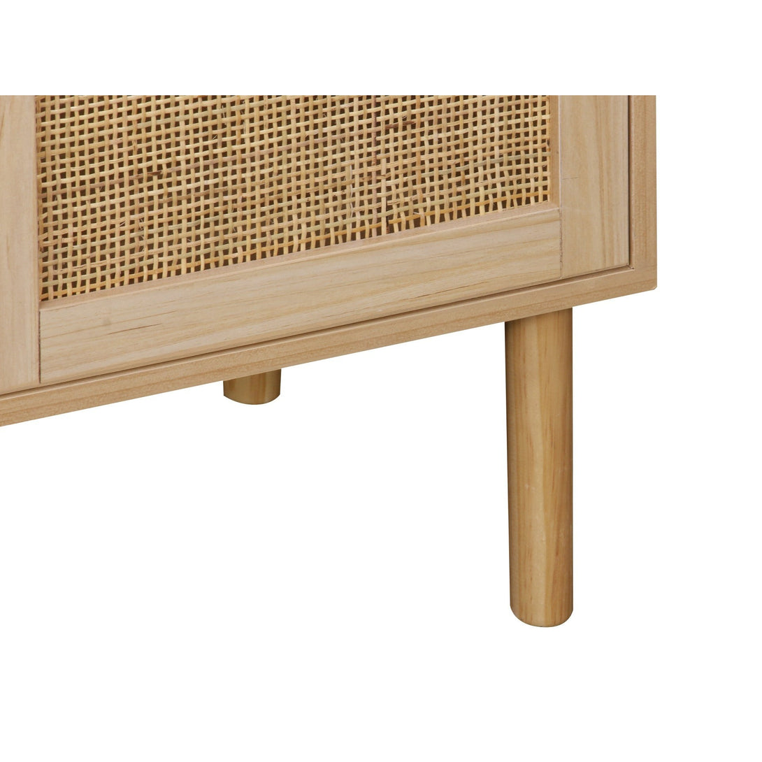 Gila 2 Doors Rattan Cabinet - Natural