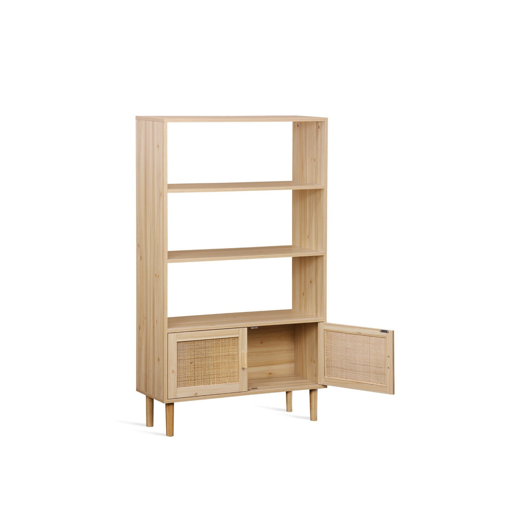 Gila Rattan Bookshelf Display Shelf - Natural