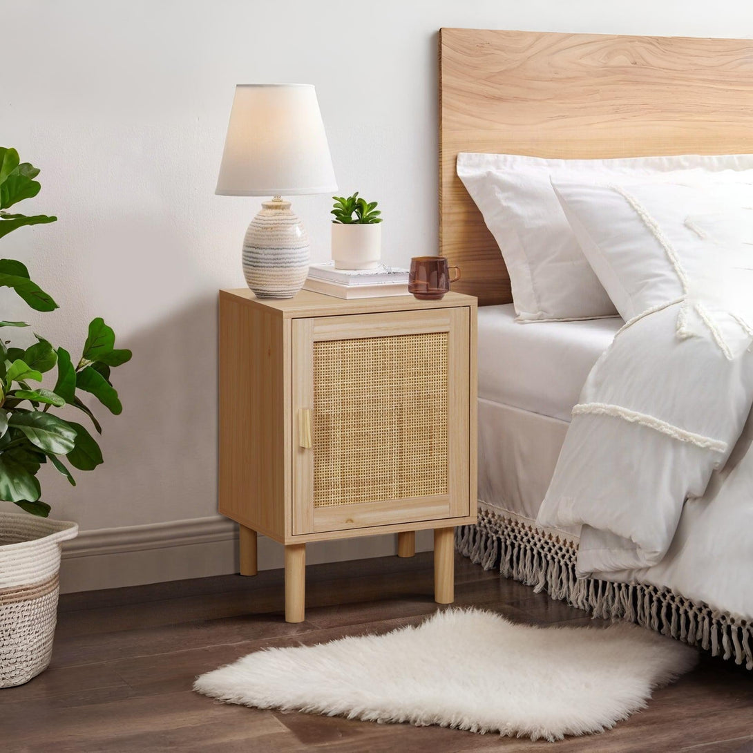 Gila Rattan Bedside Table - Natural