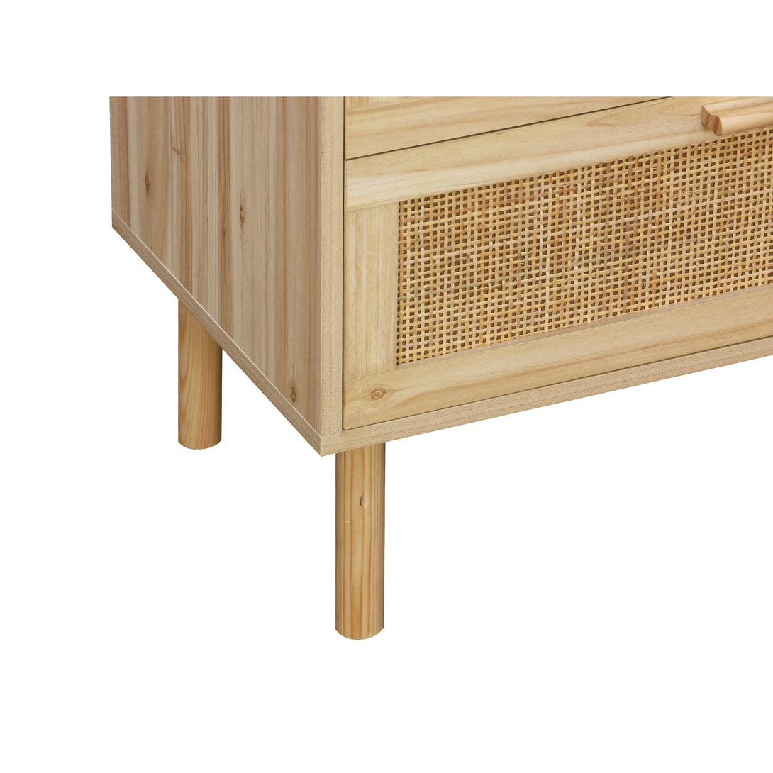 Gila Rattan 6 Drawers Lowboy - Natural
