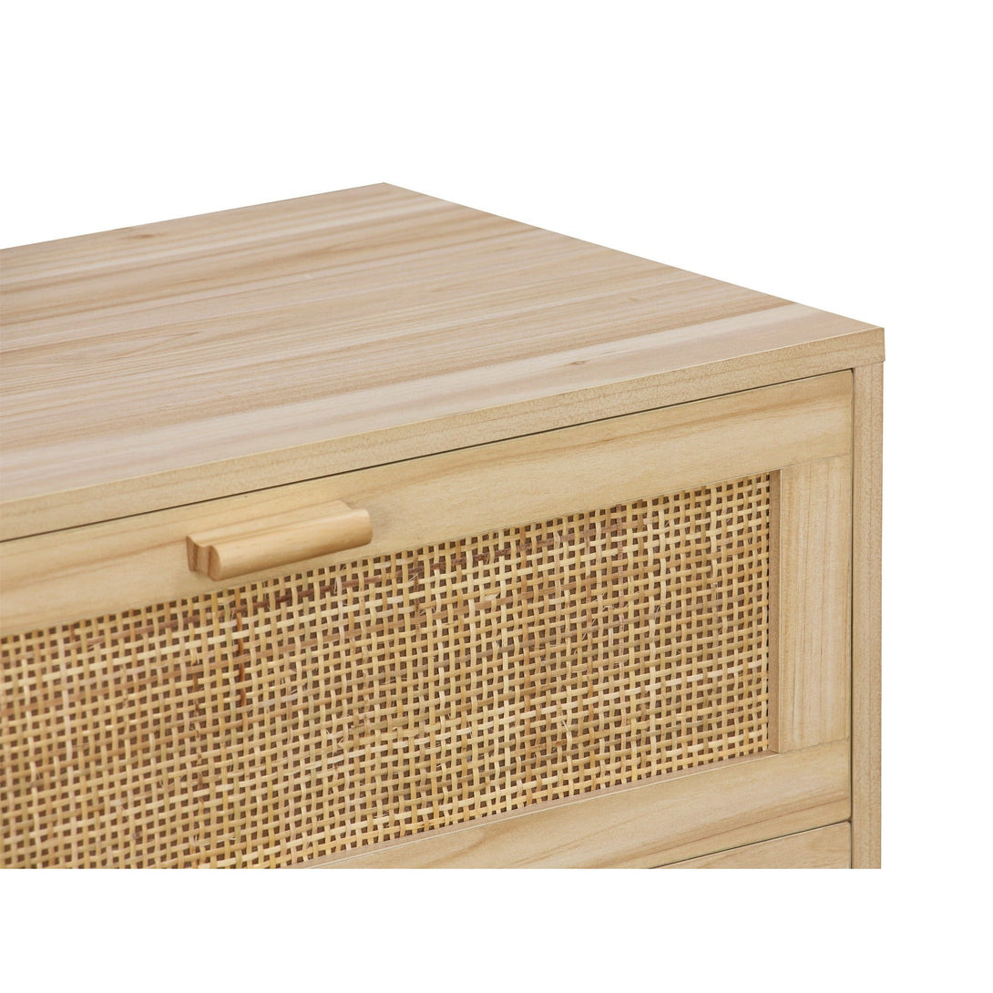 Gila Rattan 6 Drawers Lowboy - Natural