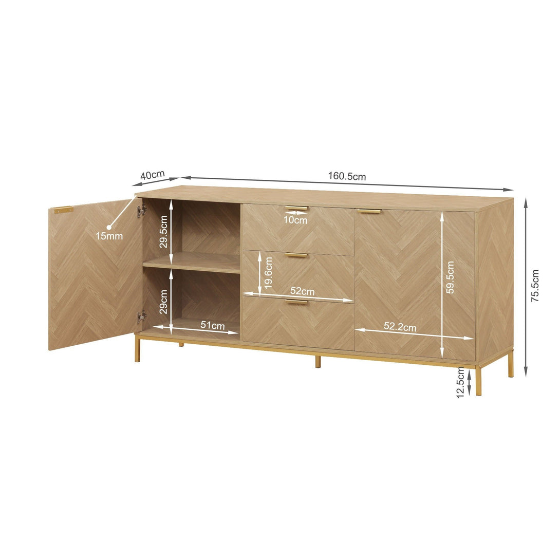 Mesa Sideboard Buffet Table - Natural