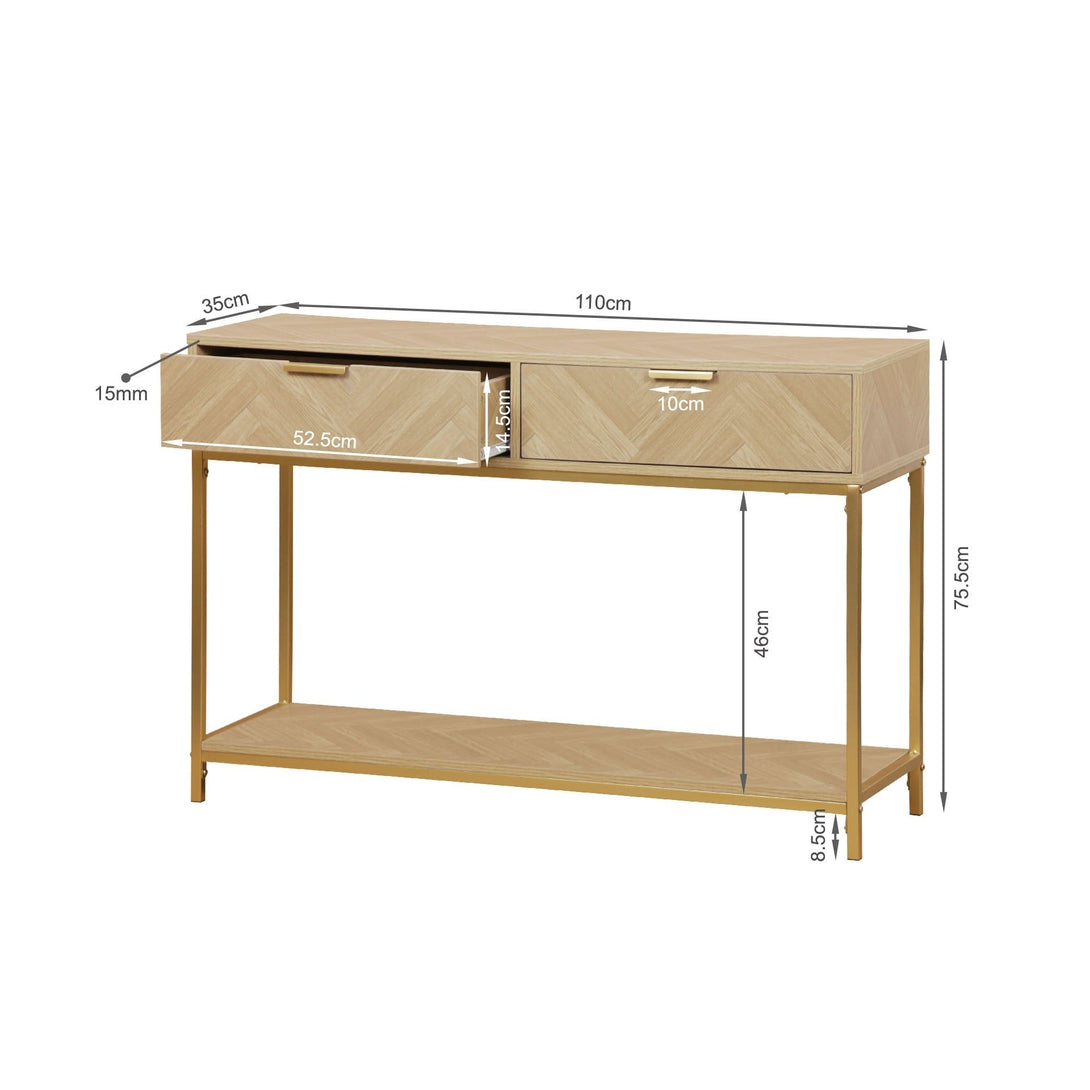 Mesa Console Table - Natural