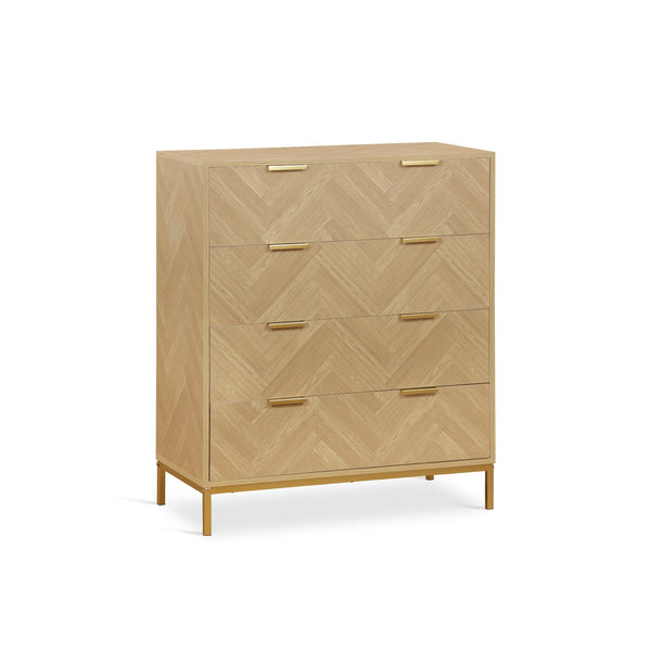 Mesa 4 Drawers Tallboy - Natural